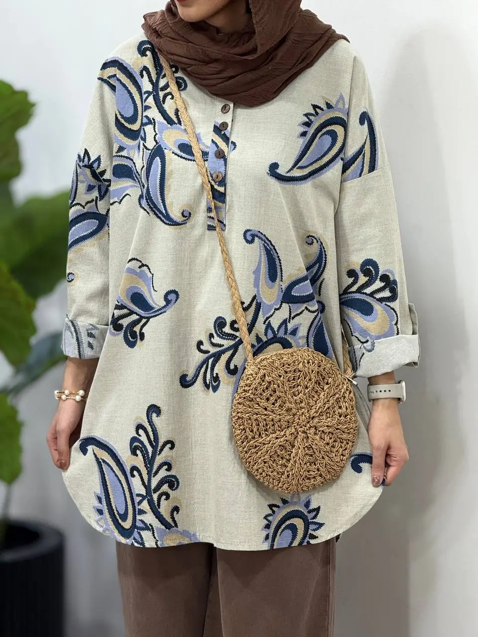 مانتو لینن پنبه ایتالیایی ناریا